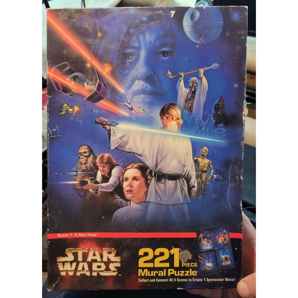Vintage 1997 Star Wars "Scene 1: A New Hope" Mural Puzzle